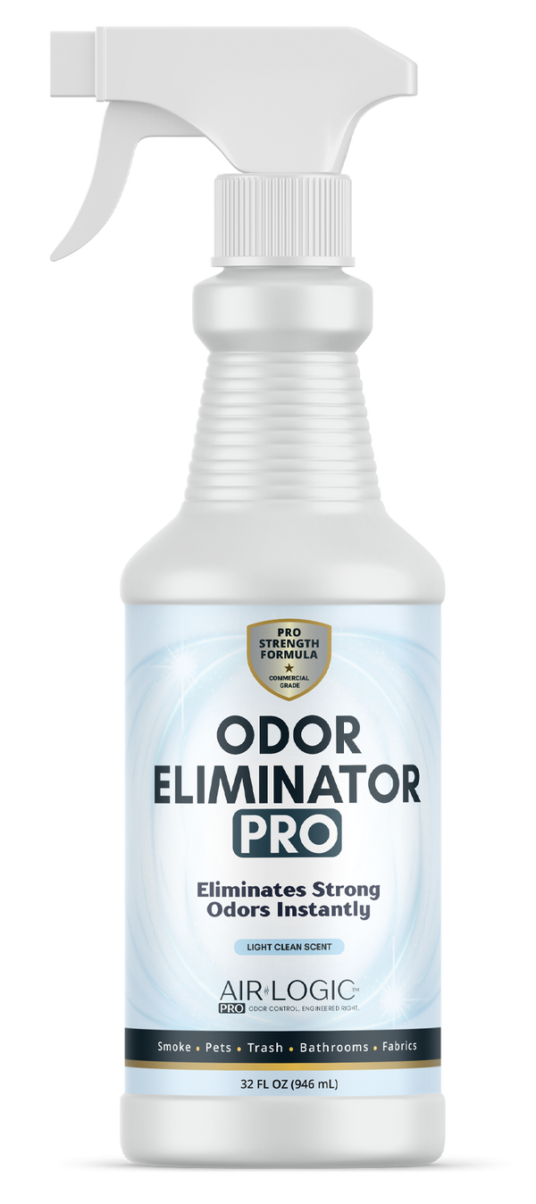 Odor Eliminator Pro spray bottle on a white background