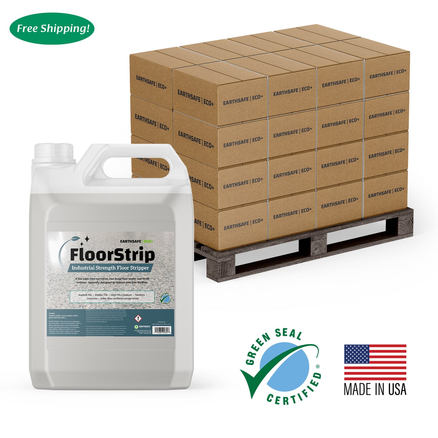 EarthSafe Eco+ FloorStrip: Industrial Floor Stripper - Pallet