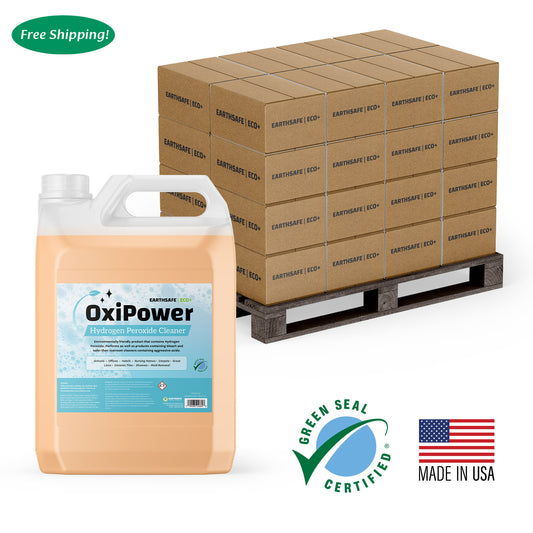 EarthSafe Eco+ OxiPower: Multi-Surface Hydrogen Peroxide Cleaner - Pallet