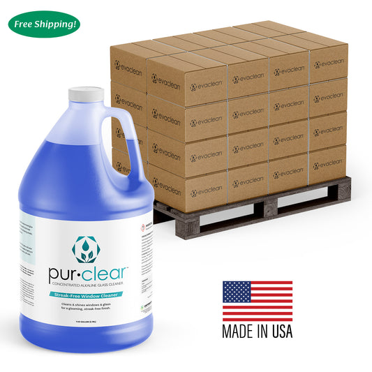 EvaClean PurClear: Spotless Alkaline Glass Cleaner - Pallet