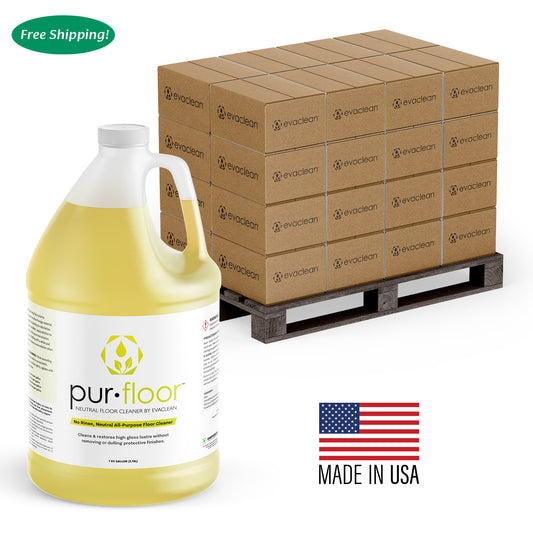 EvaClean PurFloor:  Finish Safe, Neutral Floor Cleaner - Pallet