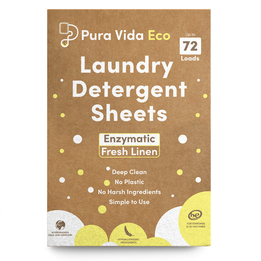Pura Vida Eco Laundry Detergent Sheets - Linen Scent