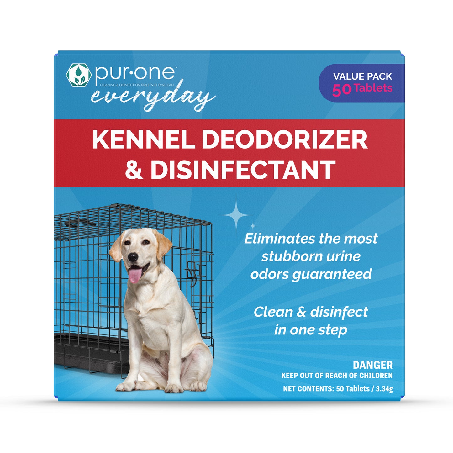 PurOne Kennel  Cleaner Disinfectant and Deodorizer (50 Tablets)
