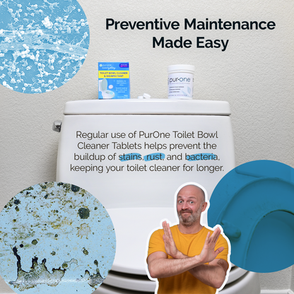 PurOne Toilet Bowl Cleaner and Disinfectant  (50 Tablets)