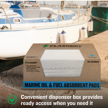 Marine Oil and Fuel Spill Absorbent Pads