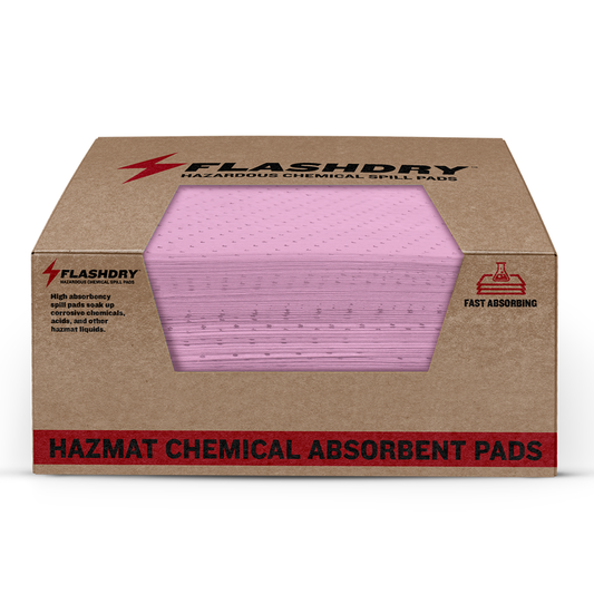 Chemical Spill Absorbent Pads - 100 Pack, 17.5"x13.5"